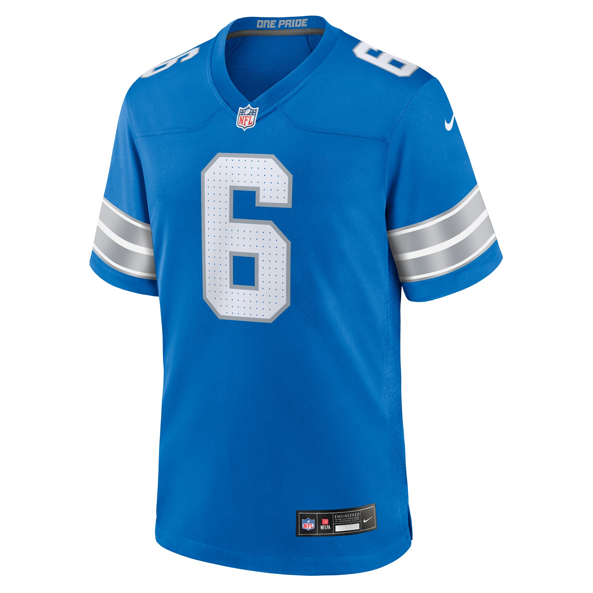 Men's Detroit Lions Ifeatu Melifonwu Blue Team Game Jersey JS6555 nicesnker - Image 2