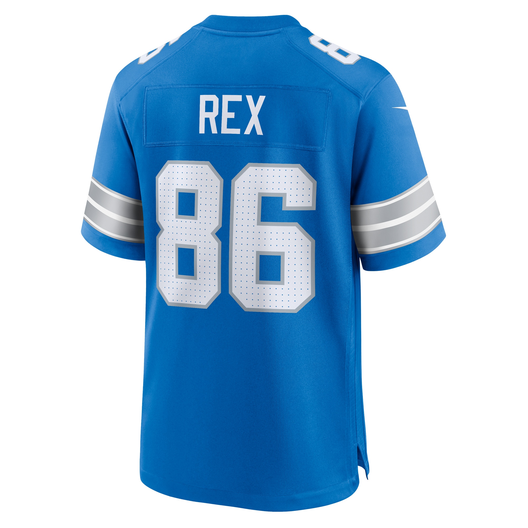 Men's Detroit Lions Isaac Rex Blue Game Jersey JS5610 nicesnker - Image 3