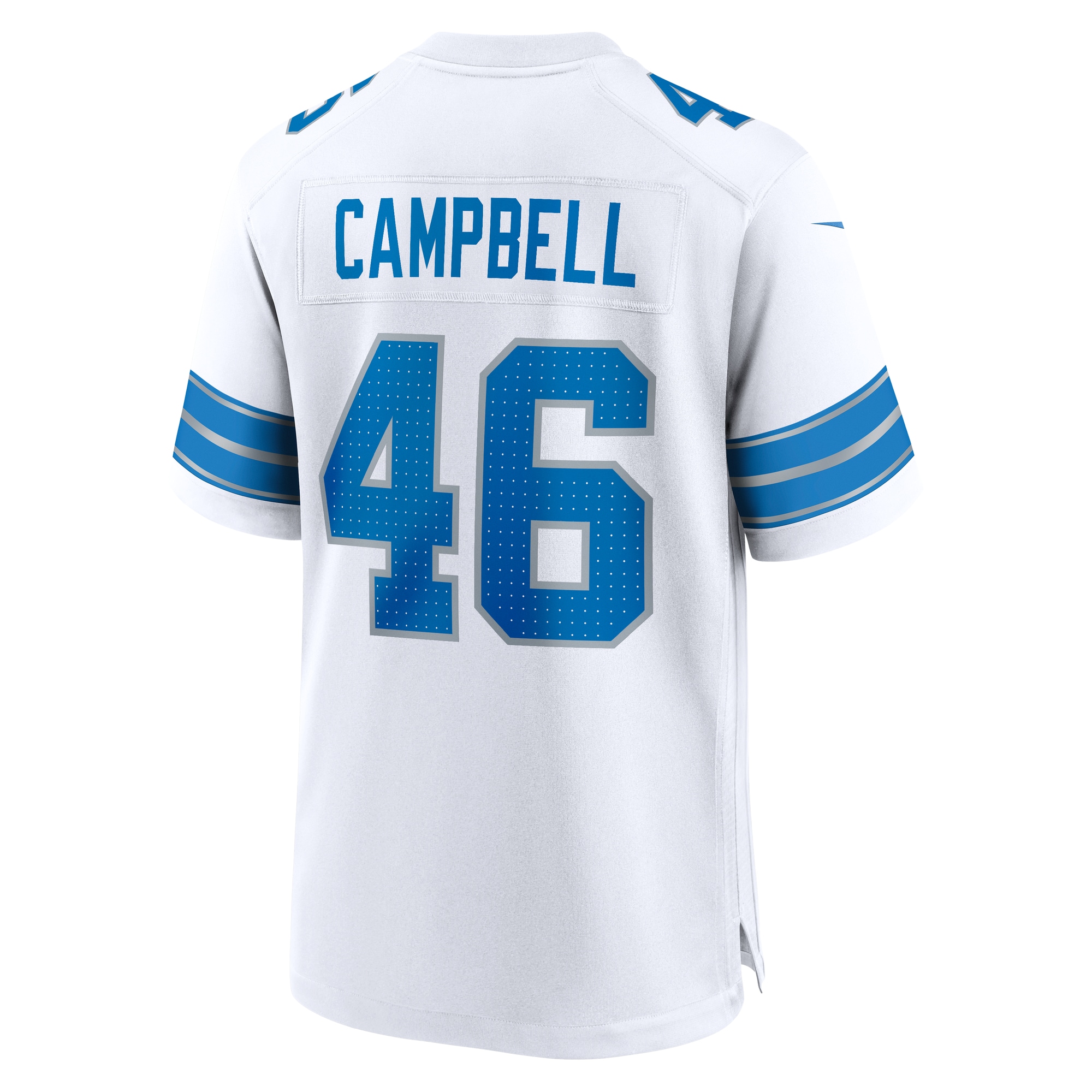 Men's Detroit Lions Jack Campbell White White Game Jersey JS6713 nicesnker - Image 3