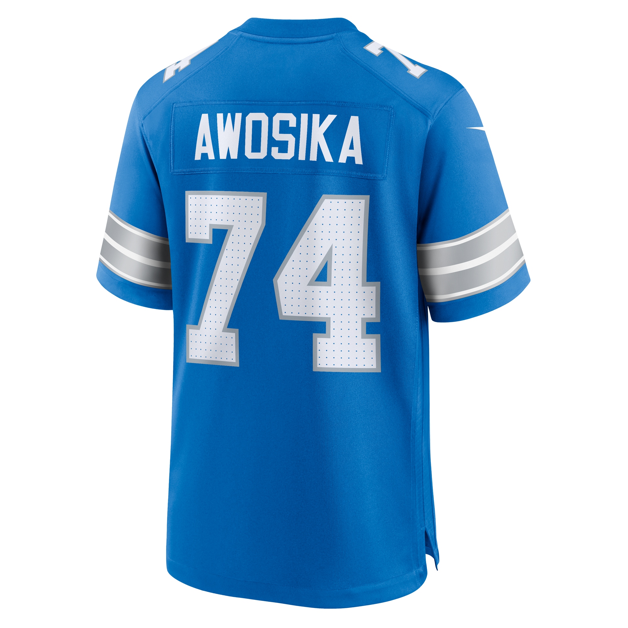 Men's Detroit Lions Kayode Awosika Blue Team Game Jersey JS6540 nicesnker - Image 3