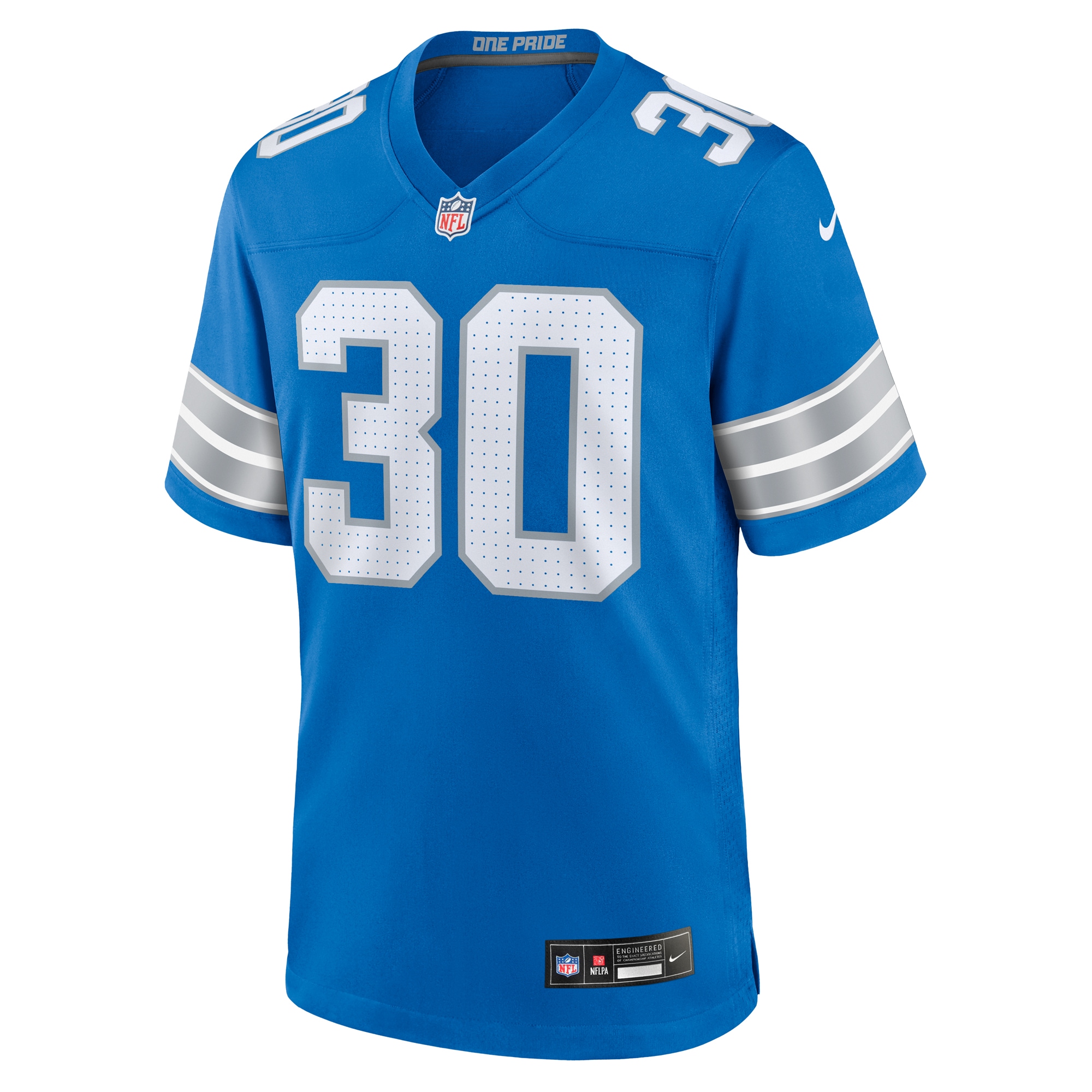 Men's Detroit Lions Khalil Dorsey Blue Team Game Jersey JS5063 nicesnker - Image 2