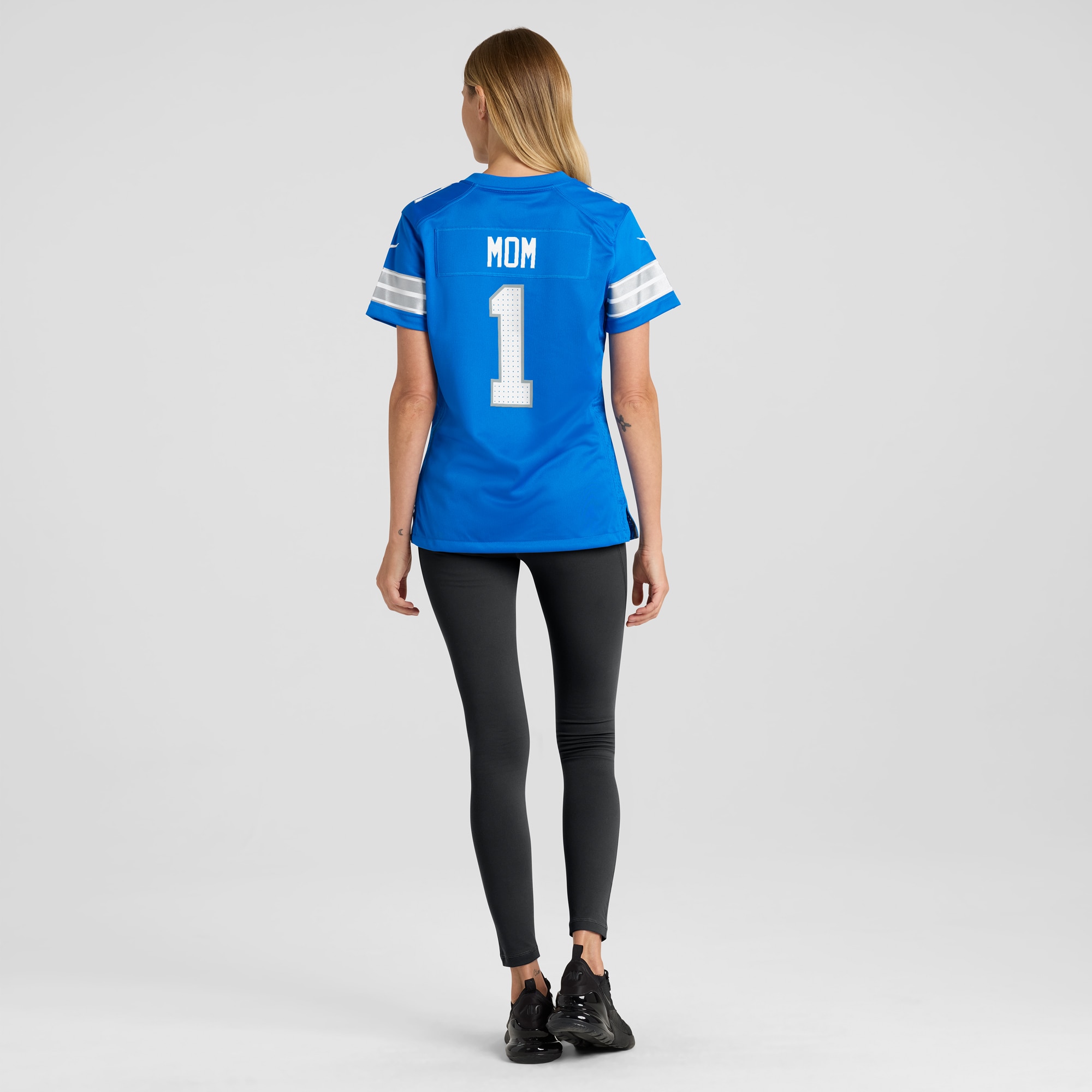 Men's Detroit Lions Number 1 Mom Blue Game Jersey JS6539 nicesnker - Image 5