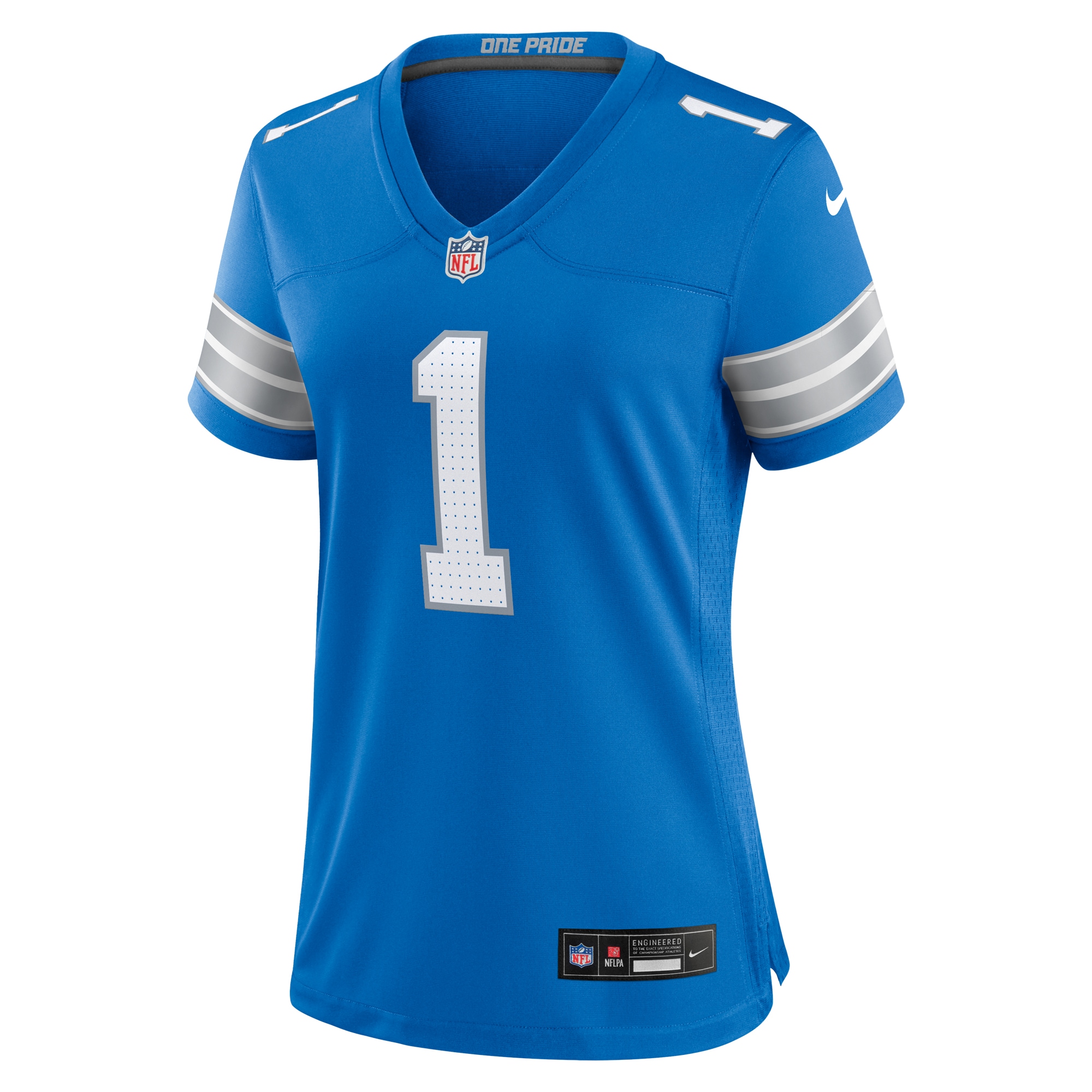 Men's Detroit Lions Number 1 Mom Blue Game Jersey JS6539 nicesnker - Image 2