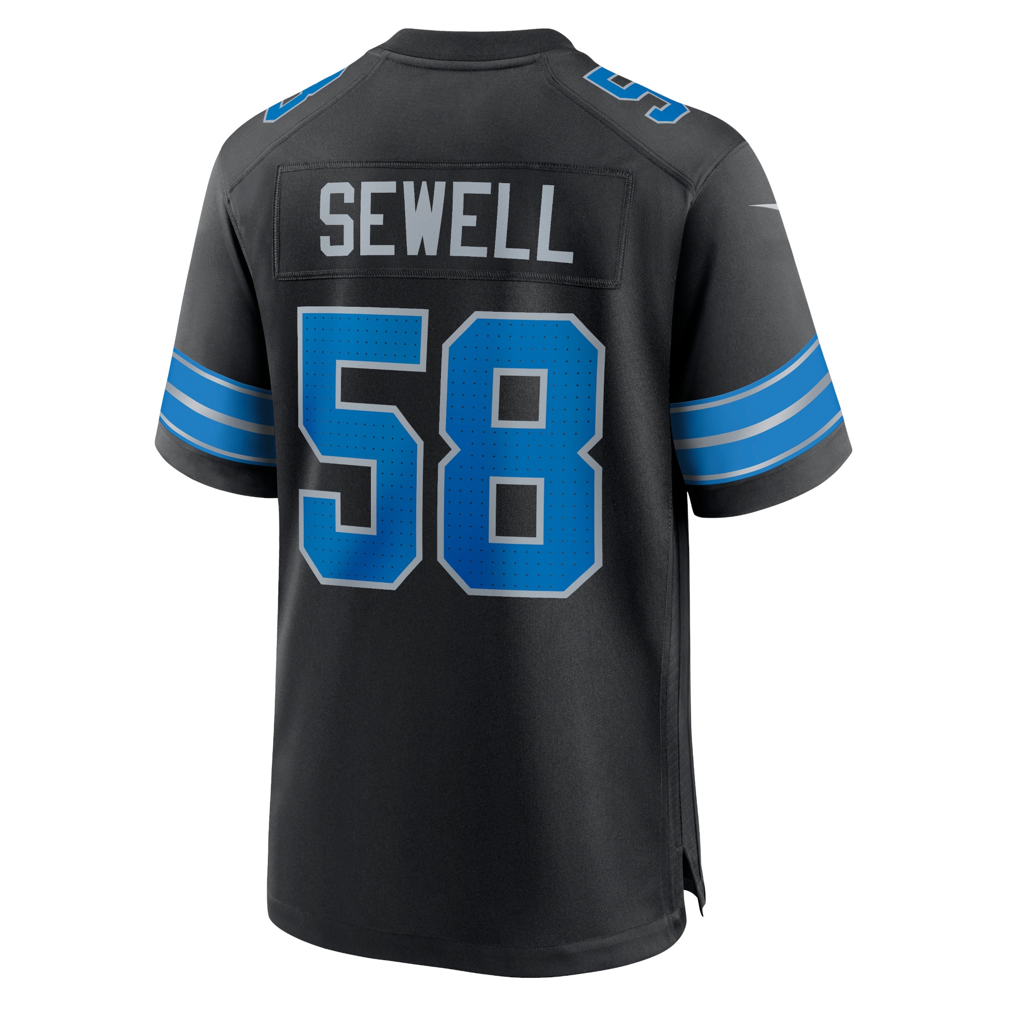 Men's Detroit Lions Penei Sewell Black 2nd Alternate Game Jersey JS8195 nicesnker - Image 3