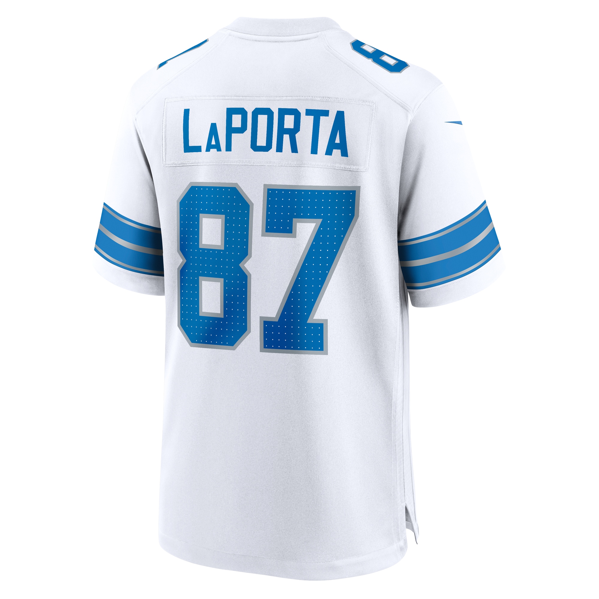 Men's Detroit Lions Sam LaPorta White White Game Jersey JS9324 nicesnker - Image 3