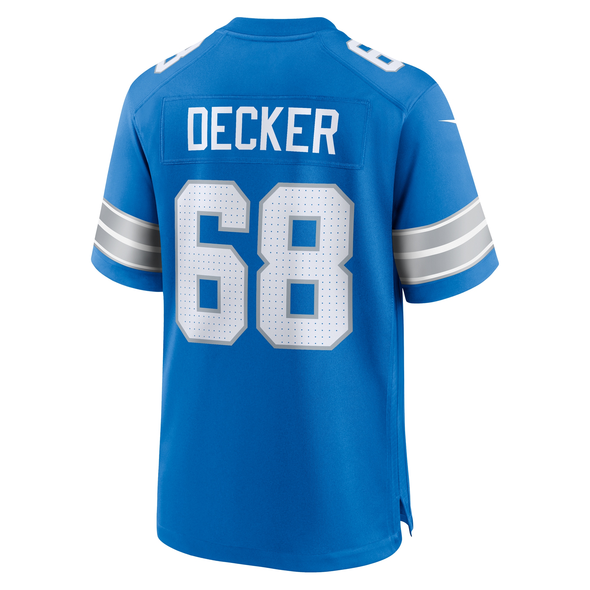 Men's Detroit Lions Taylor Decker Blue Team Game Jersey JS4478 nicesnker - Image 3