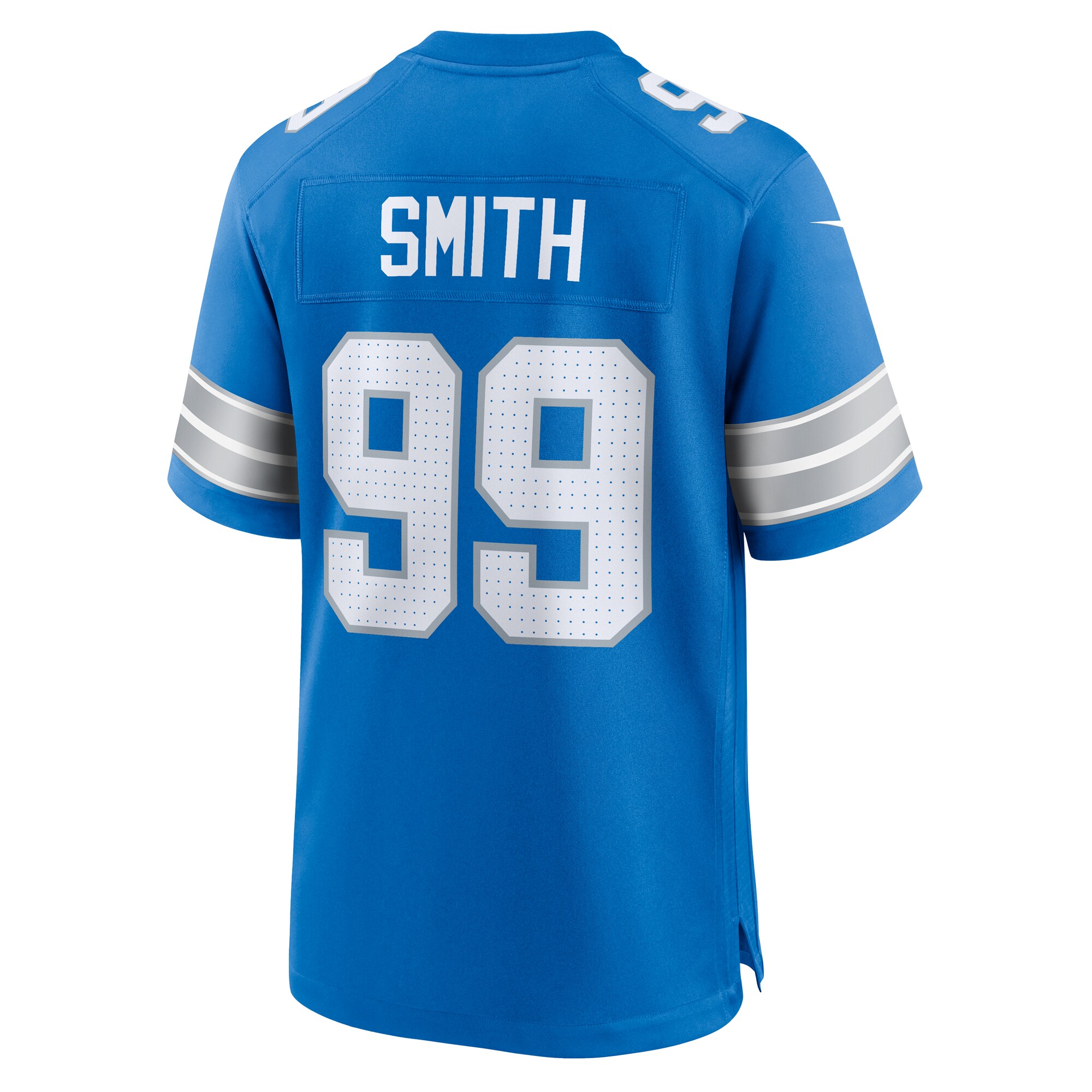Men's Detroit Lions Za'Darius Smith Blue Team Game Jersey JS7092 nicesnker - Image 3