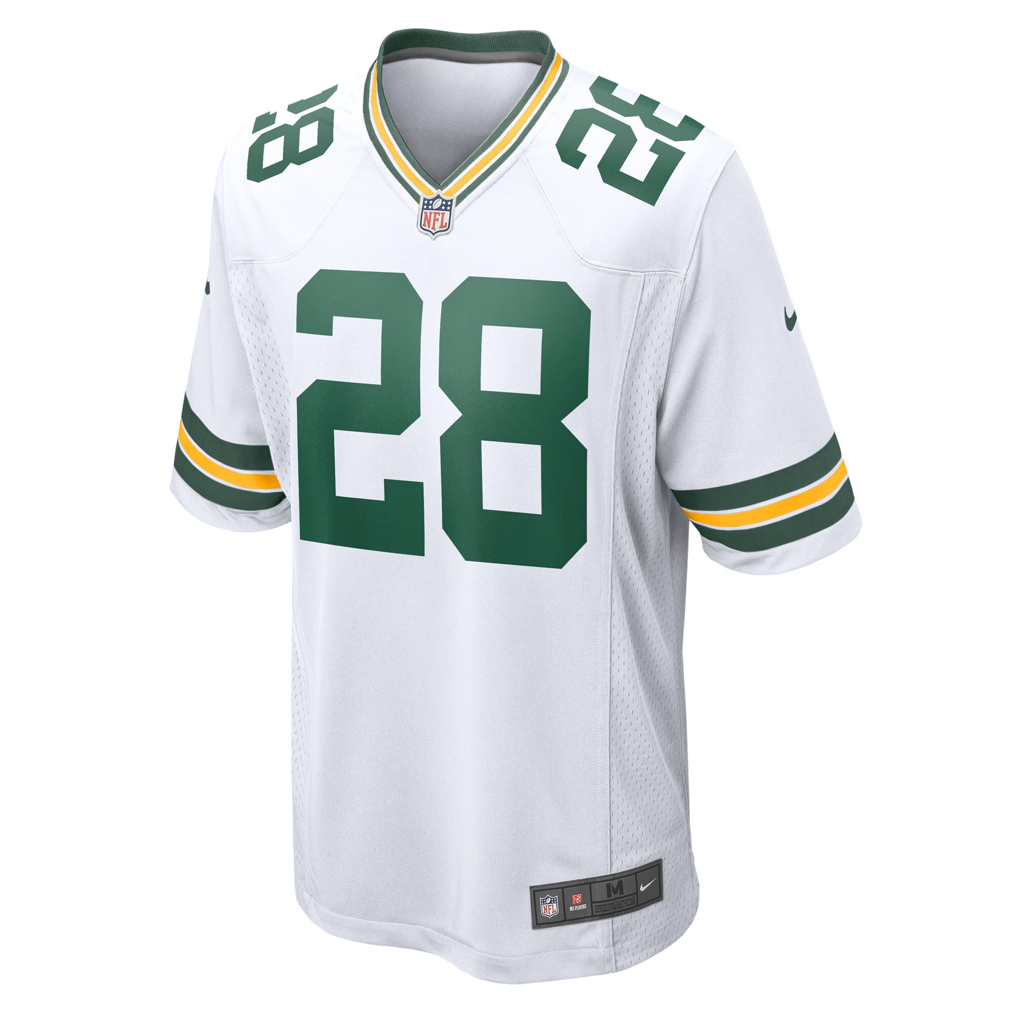 Men's Green Bay Packers AJ Dillon White Game Player Jersey JS6035 nicesnker - Image 2