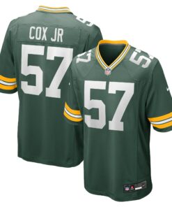 Men's Green Bay Packers Brenton Cox Jr. Green Game Jersey JS9462 nicesnker