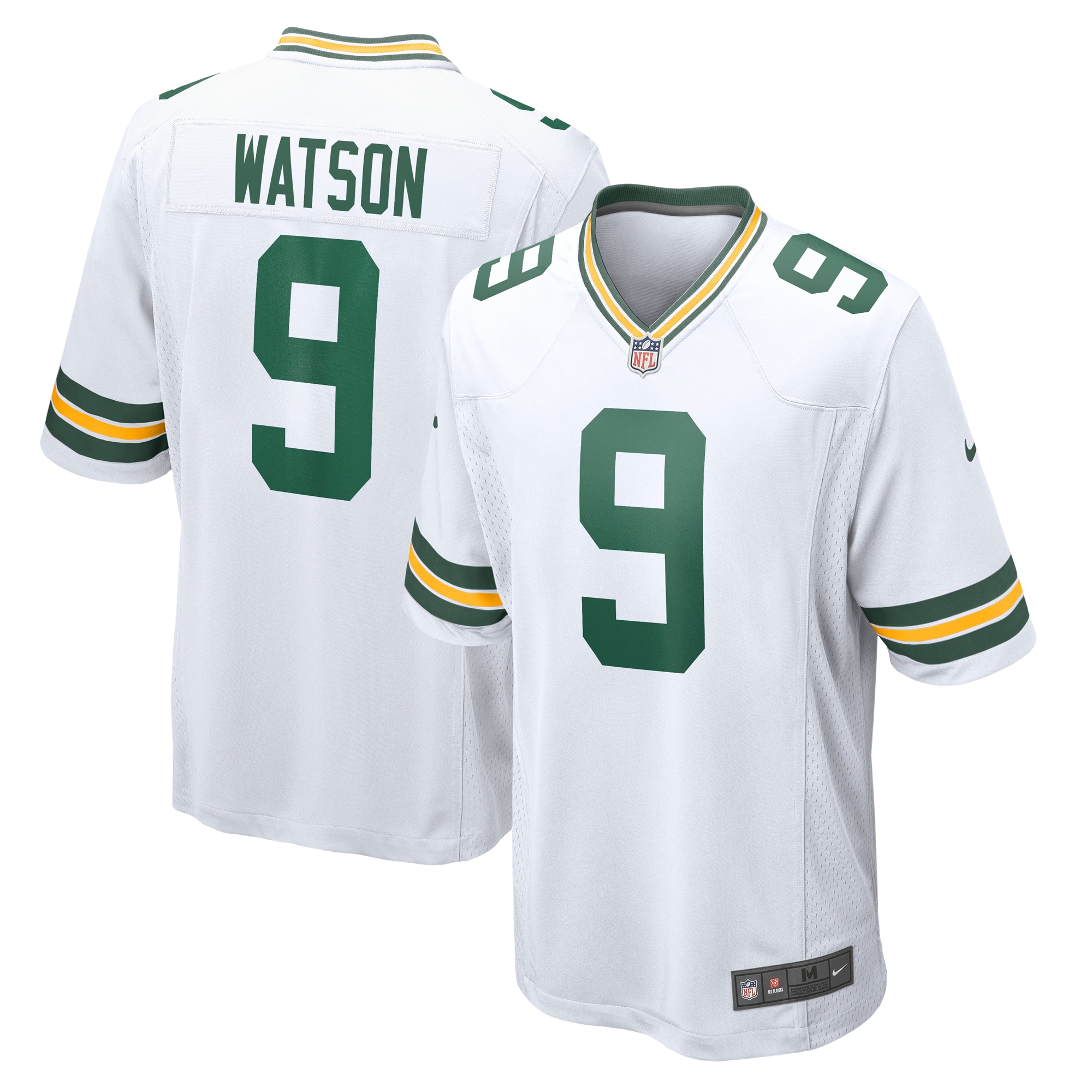 Men's Green Bay Packers Christian Watson White Game Jersey JS1382 nicesnker