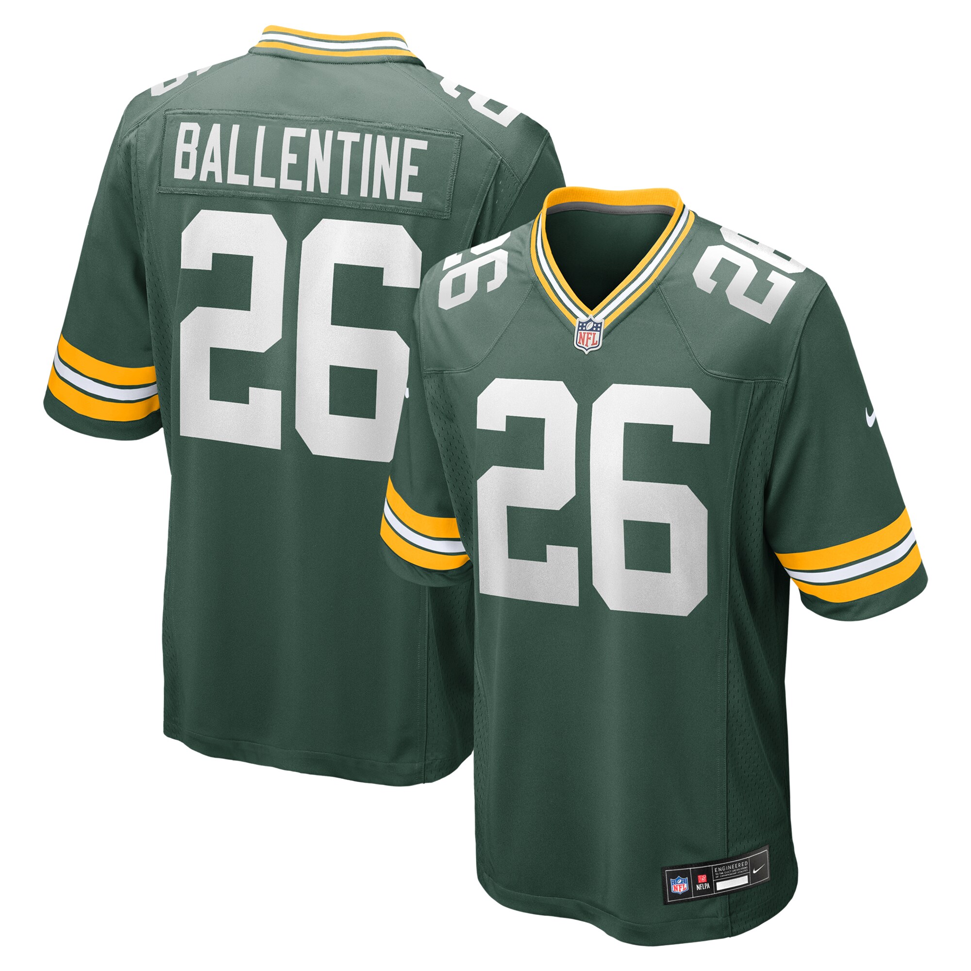 Men's Green Bay Packers Corey Ballentine Green Game Jersey JS3505 nicesnker