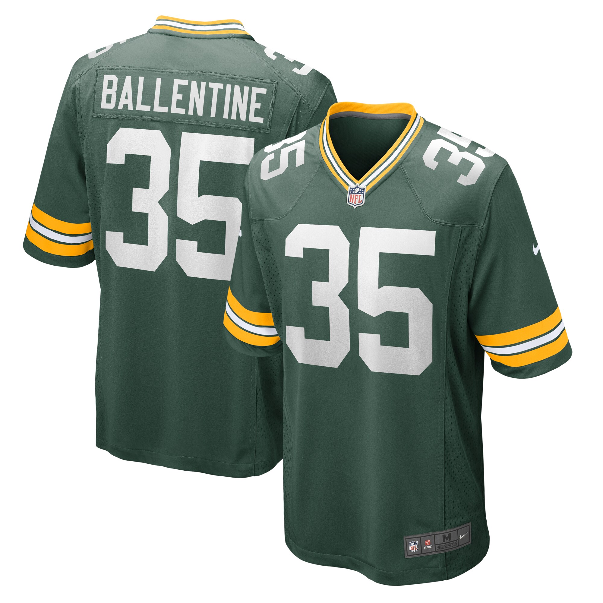 Men's Green Bay Packers Corey Ballentine Green Home Game Player Jersey JS5338 nicesnker