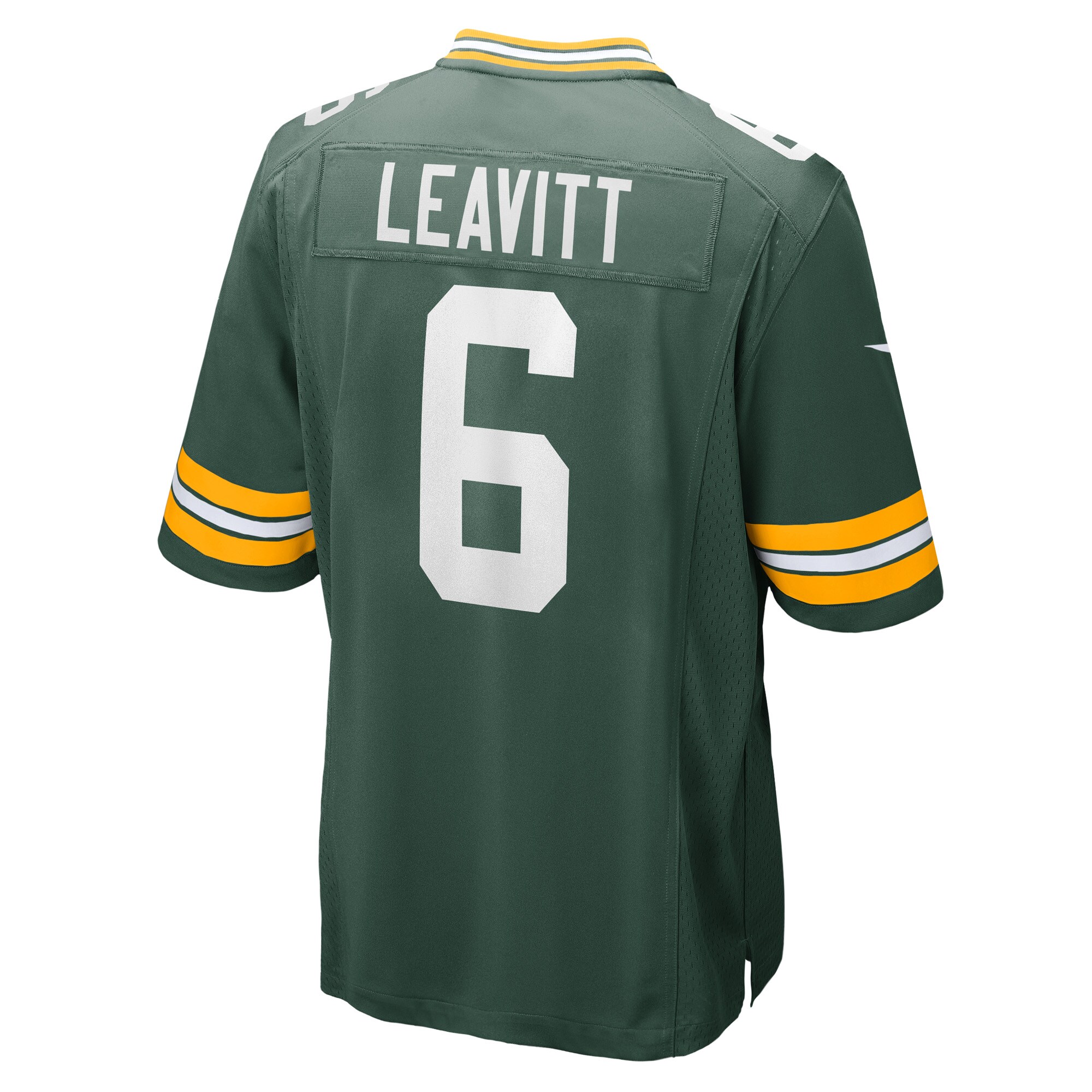 Men's Green Bay Packers Dallin Leavitt Green Game Player Jersey JS4097 nicesnker - Image 3