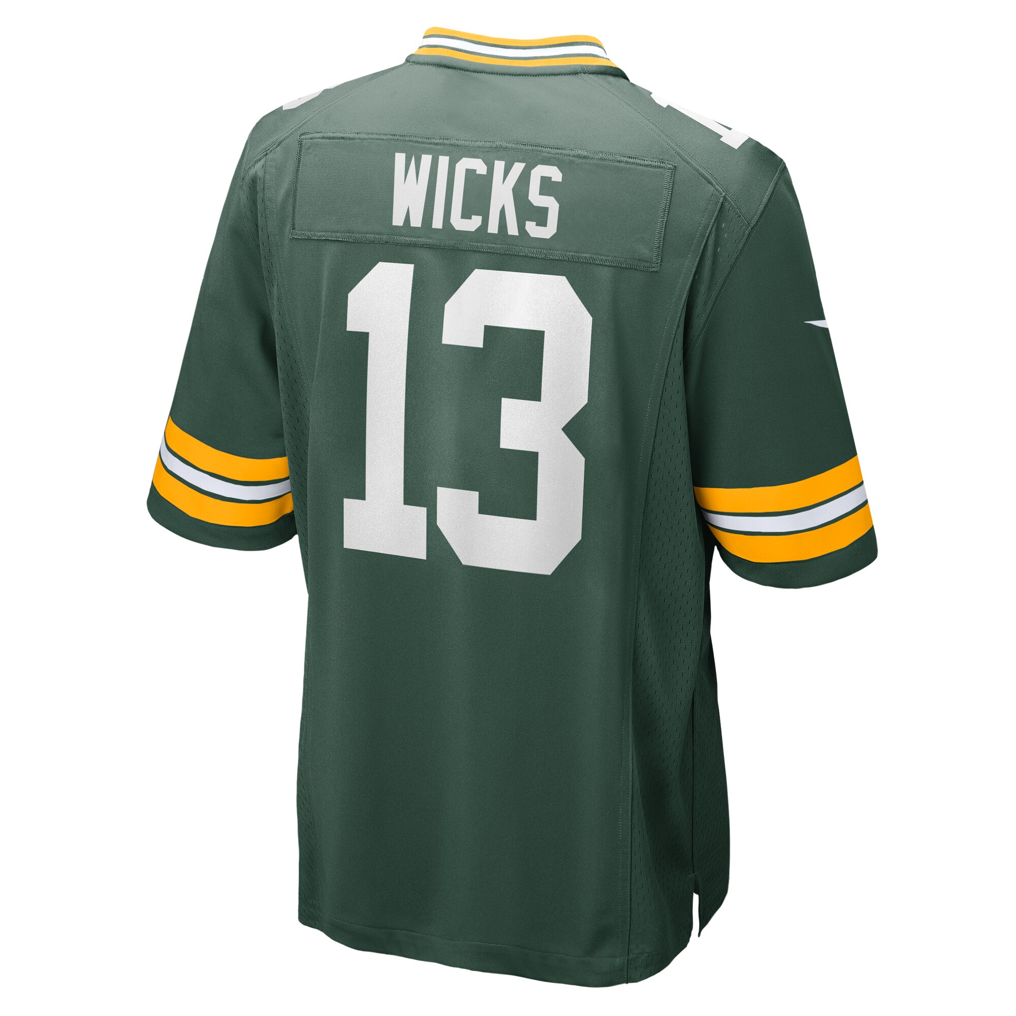 Men's Green Bay Packers Dontayvion Wicks Green Game Jersey JS1601 nicesnker - Image 3
