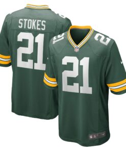 Men's Green Bay Packers Eric Stokes Green Player Game Jersey JS8430 nicesnker