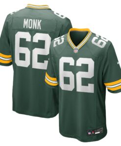 Men's Green Bay Packers Jacob Monk Green Game Jersey JS5014 nicesnker