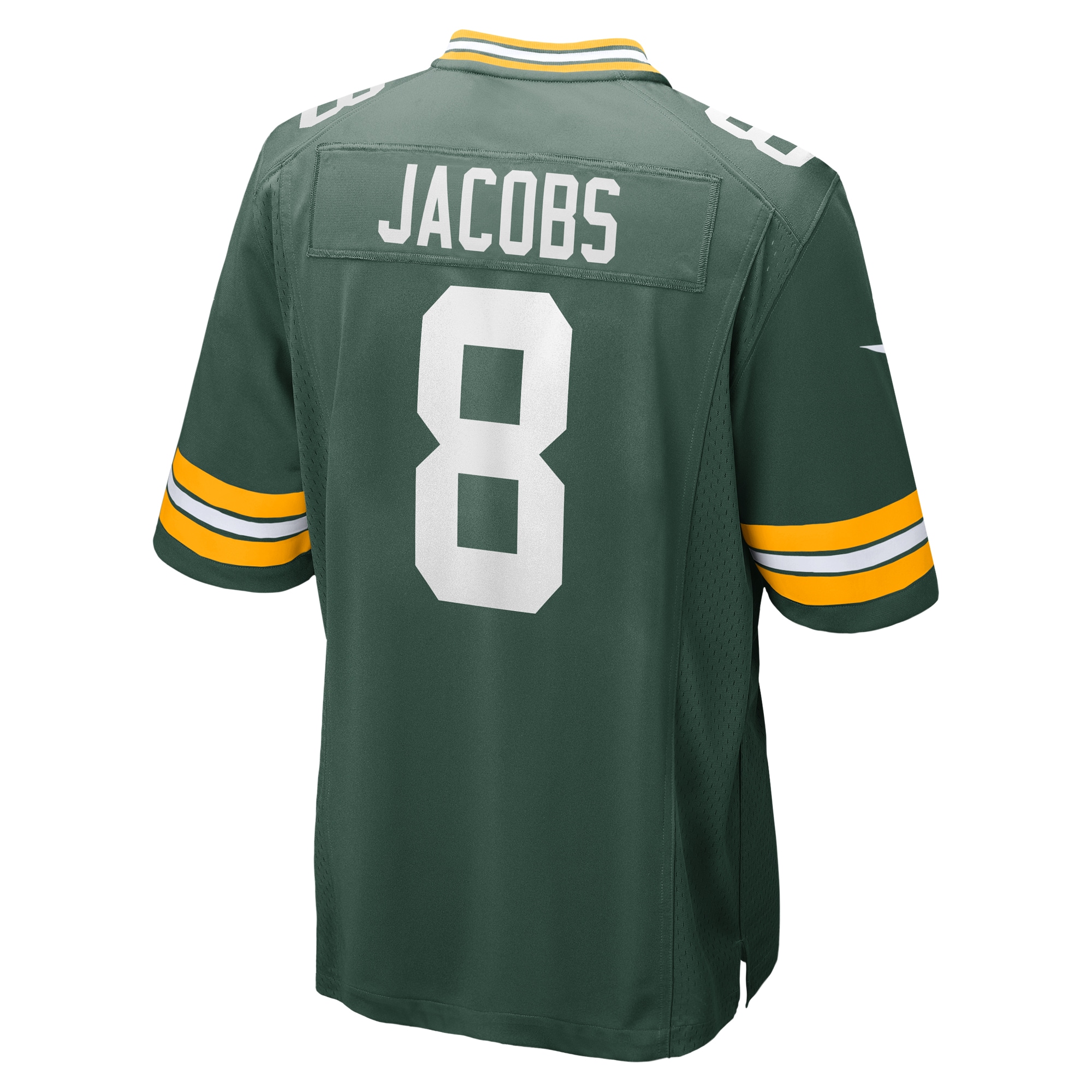 Men's Green Bay Packers Josh Jacobs Green Team Game Jersey JS5245 nicesnker - Image 3