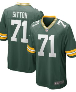 Men's Green Bay Packers Josh Sitton Green Retired Game Jersey JS2603 nicesnker