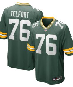 Men's Green Bay Packers Kadeem Telfort Green Game Jersey JS2372 nicesnker