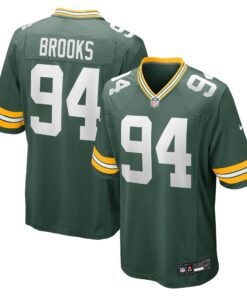 Men's Green Bay Packers Karl Brooks Green Game Jersey JS6533 nicesnker