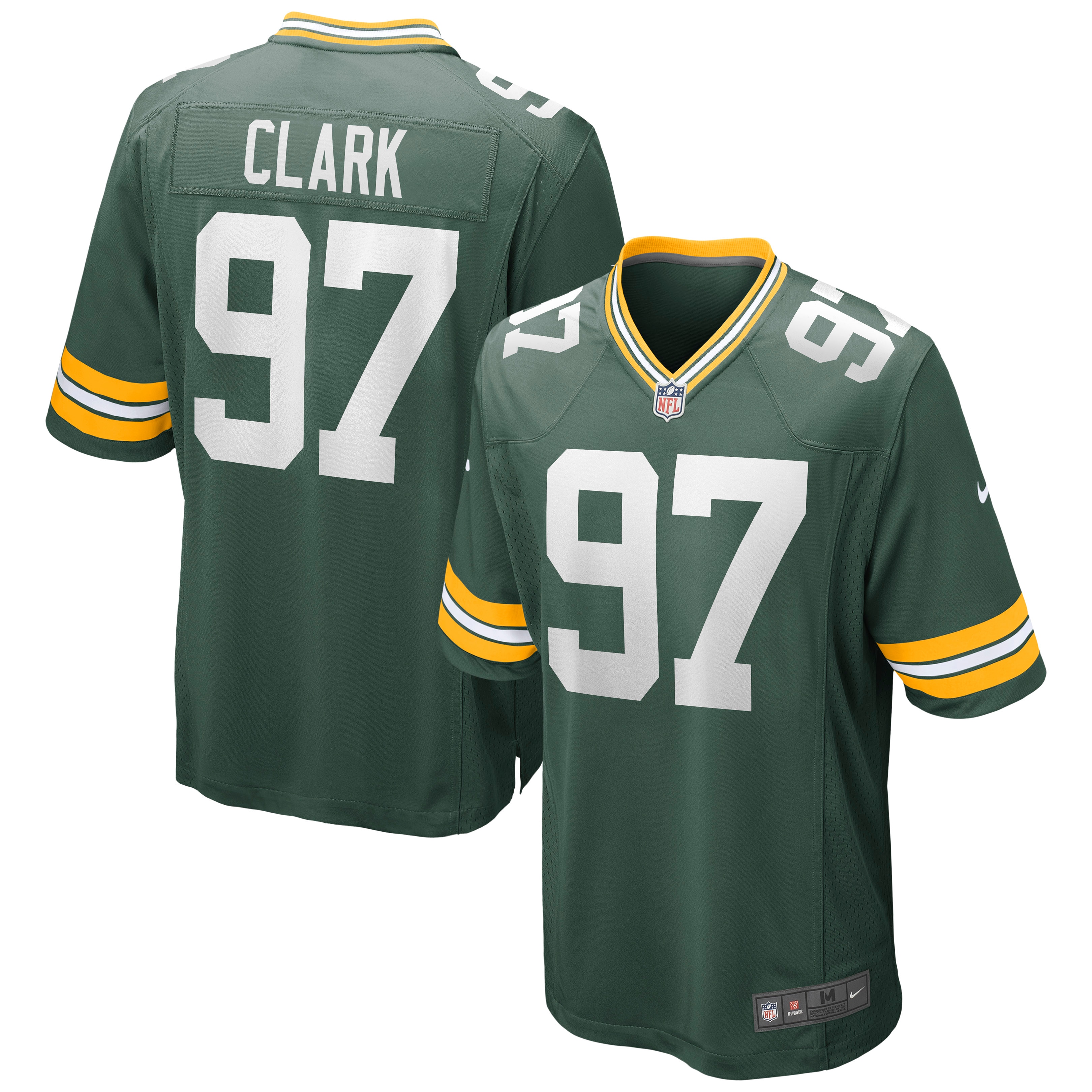 Men's Green Bay Packers Kenny Clark Green Game Jersey JS4847 nicesnker