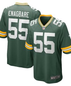 Men's Green Bay Packers Kingsley Enagbare Green Game Player Jersey JS6537 nicesnker