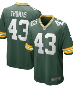 Men's Green Bay Packers Kiondre Thomas Green Game Player Jersey JS6820 nicesnker