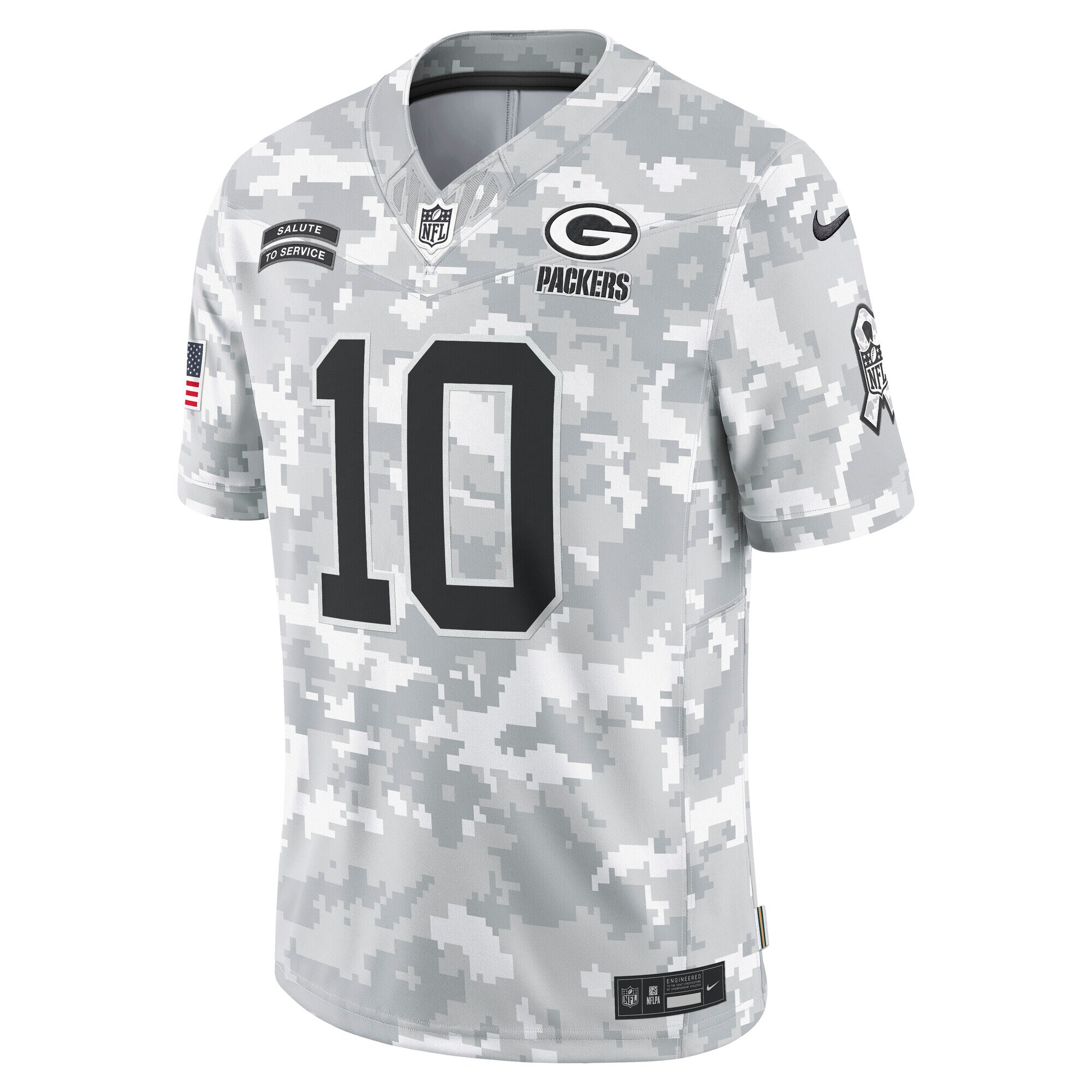 Men's Green Bay Packers Love Arctic Camo 2024 Salute to Service Limited Jersey JS9283 nicesnker - Image 2
