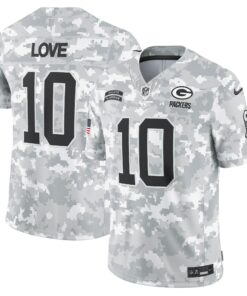 Men's Green Bay Packers Love Arctic Camo 2024 Salute to Service Limited Jersey JS9283 nicesnker