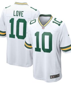 Men's Green Bay Packers Love White Game Jersey JS6474 nicesnker