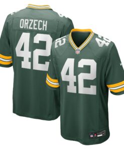 Men's Green Bay Packers Matt Orzech Green Game Jersey JS4396 nicesnker