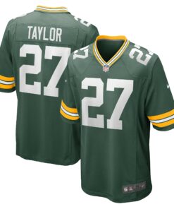 Men's Green Bay Packers Patrick Taylor Green Game Player Jersey JS3067 nicesnker