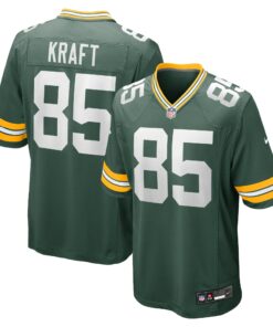 Men's Green Bay Packers Tucker Kraft Green Game Jersey JS2031 nicesnker