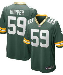 Men's Green Bay Packers Ty'Ron Hopper Green Game Jersey JS8960 nicesnker