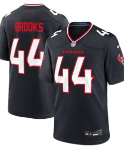 Men's Houston Texans British Brooks Navy Team Game Jersey JS7757 nicesnker