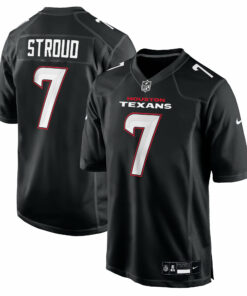 Men's Houston Texans C.J. Stroud Carbon Black Fashion Jersey JS9142 nicesnker