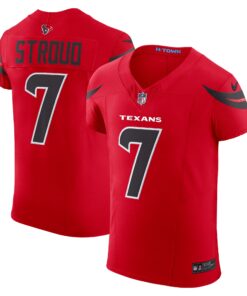 Men's Houston Texans C.J. Stroud Red Alternate Vapor F.U.S.E. Elite Jersey JS4505 nicesnker