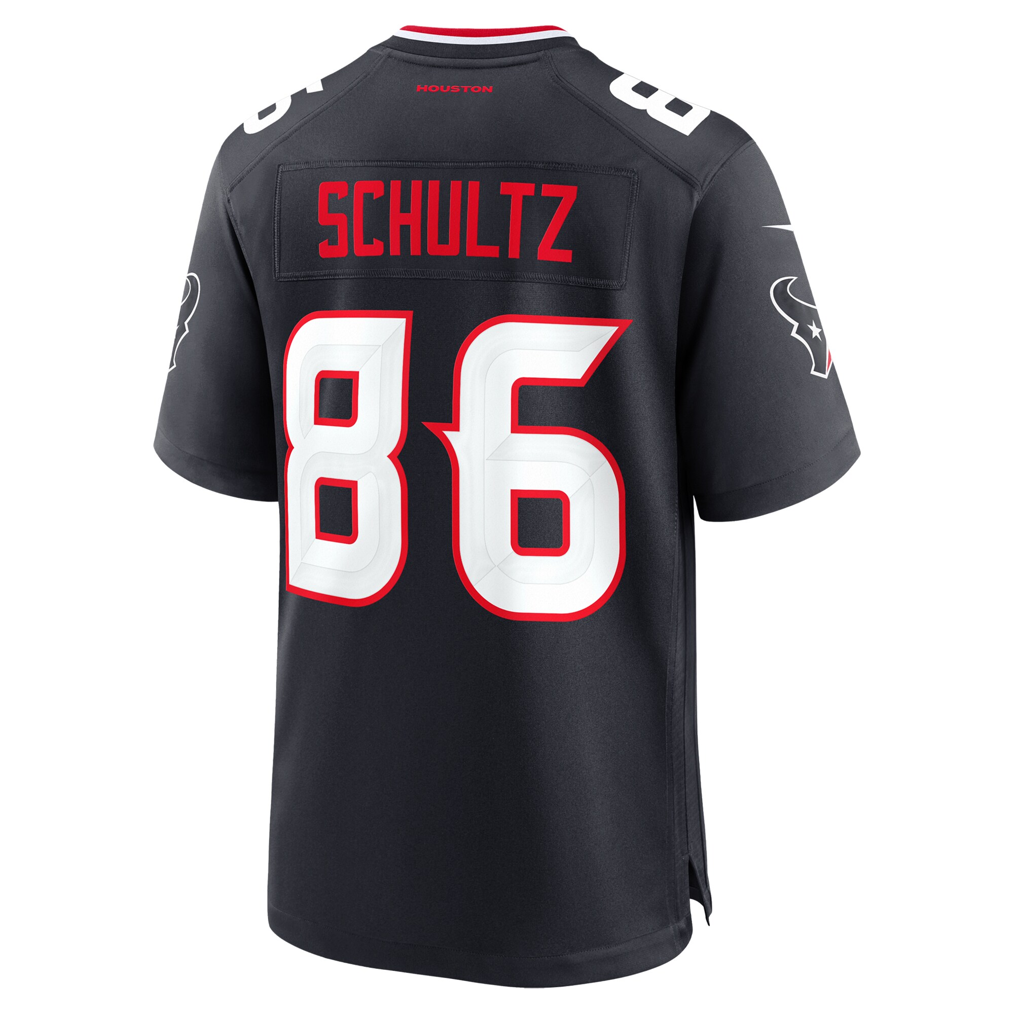 Men's Houston Texans Dalton Schultz Navy Team Game Jersey JS2535 nicesnker - Image 3