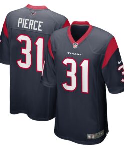 Men's Houston Texans Dameon Pierce Navy Game Player Jersey JS5955 nicesnker
