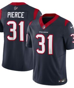 Men's Houston Texans Dameon Pierce Navy Vapor F.U.S.E. Limited Jersey JS8942 nicesnker
