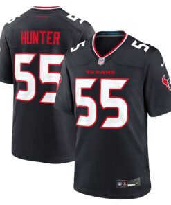 Men's Houston Texans Danielle Hunter Navy Team Game Jersey JS1238 nicesnker