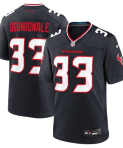 Men's Houston Texans Dare Ogunbowale Navy Team Game Jersey JS7156 nicesnker