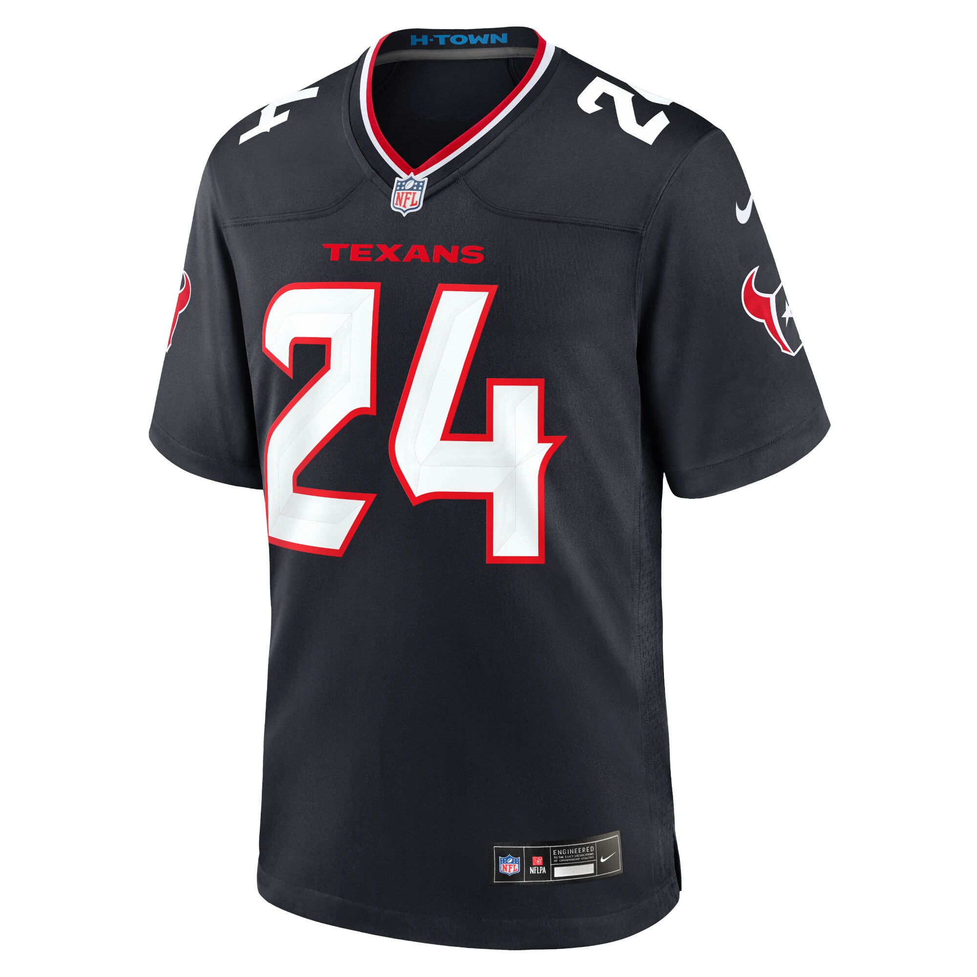Men's Houston Texans Derek Stingley Jr. Navy Game Jersey JS4287 nicesnker - Image 2