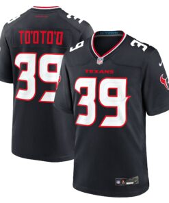 Men's Houston Texans Henry To'oto'o Navy Team Game Jersey JS8525 nicesnker