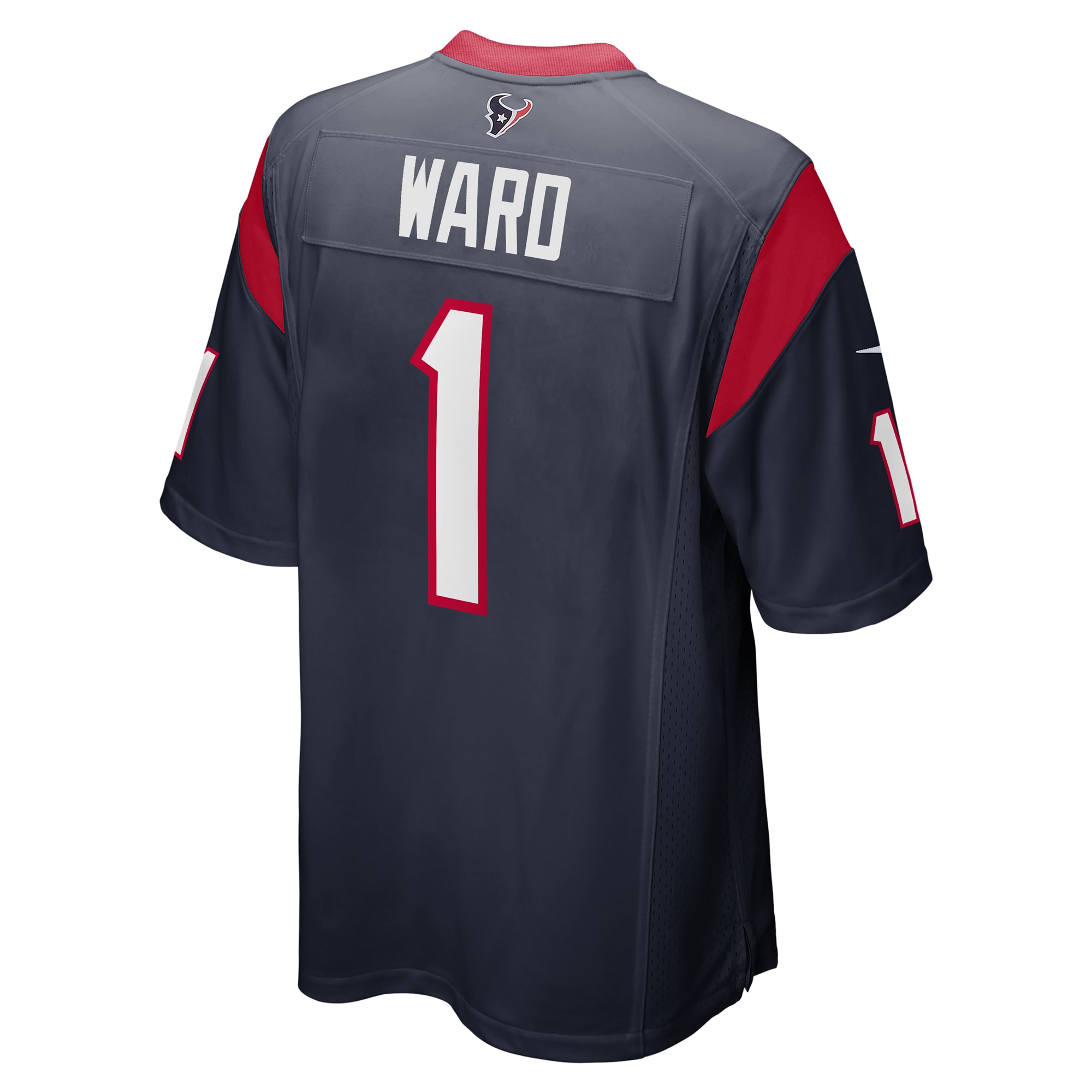 Men's Houston Texans Jimmie Ward Navy Game Player Jersey JS7354 nicesnker - Image 3