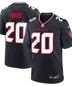 Men's Houston Texans Jimmie Ward Navy Team Game Jersey JS7656 nicesnker