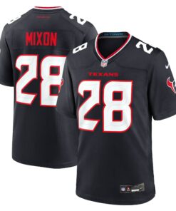 Men's Houston Texans Joe Mixon Navy Game Jersey JS3859 nicesnker