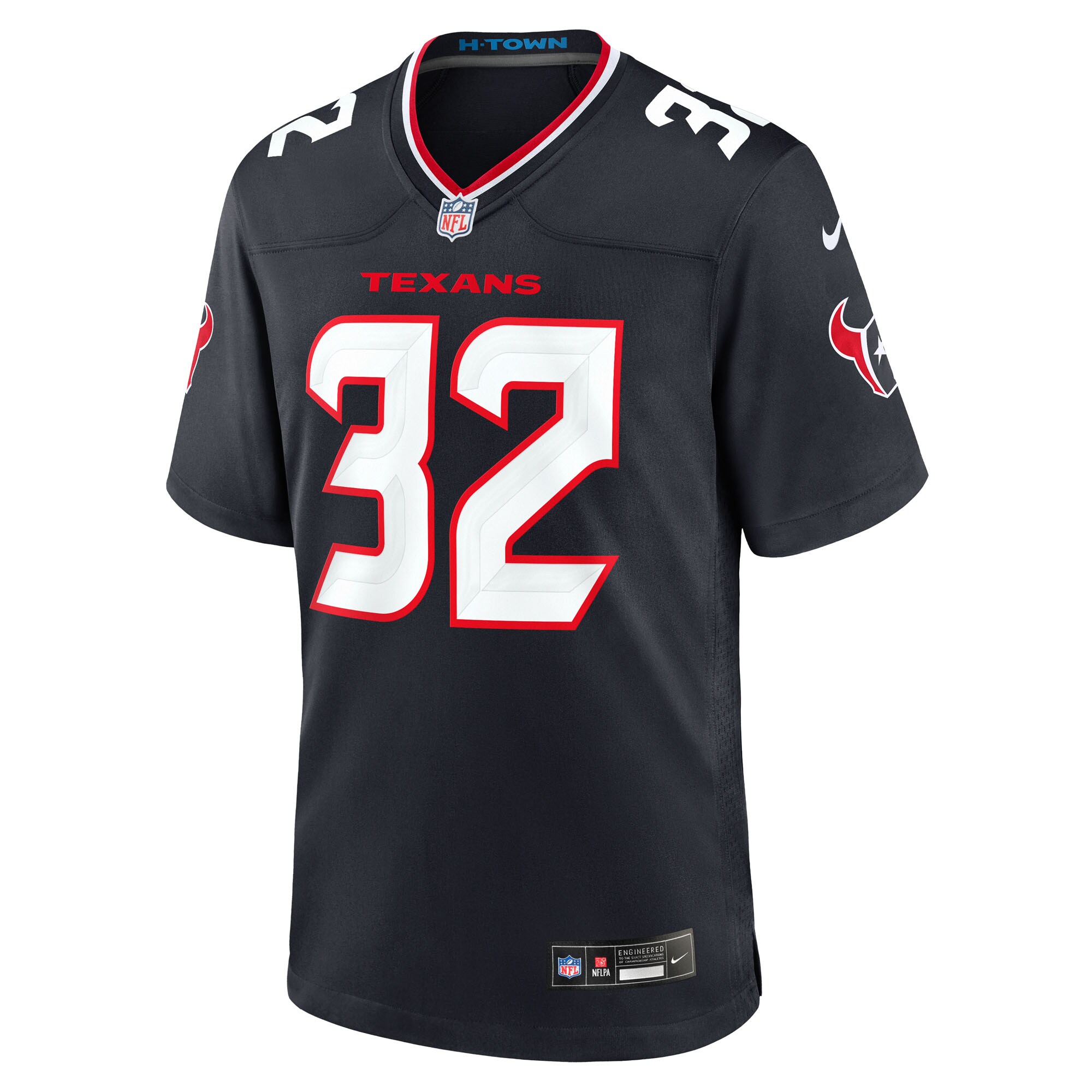 Men's Houston Texans Ka'Dar Hollman Navy Team Game Jersey JS6611 nicesnker - Image 2