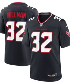 Men's Houston Texans Ka'Dar Hollman Navy Team Game Jersey JS6611 nicesnker