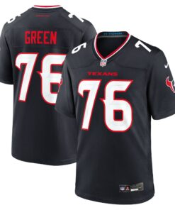 Men's Houston Texans Kenyon Green Navy Team Game Jersey JS3202 nicesnker